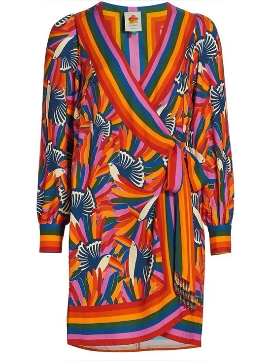 Anthropologie Dresses & Skirts - New w/out tag Farm Rio Toucan Tropical Wrap Dress - Anthropologie - plus gift -